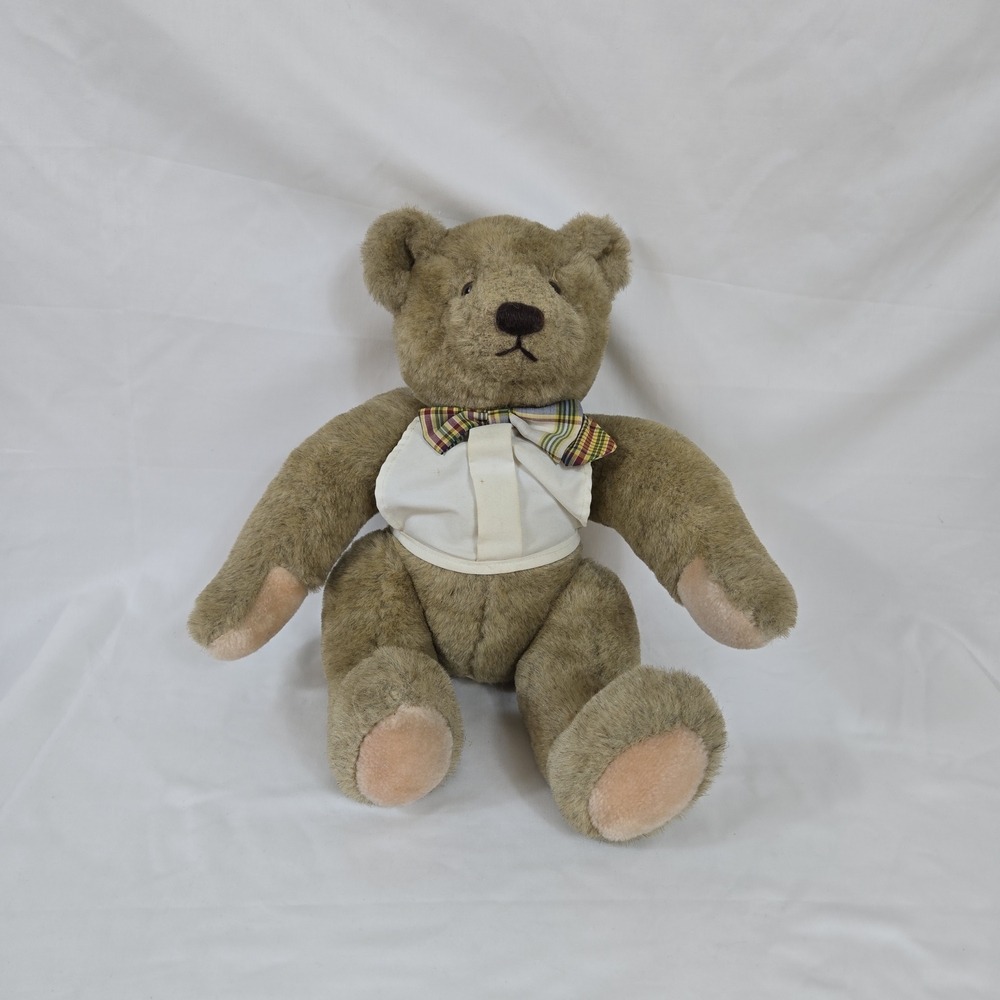 Gund 1982 Vintage Bialosky & Friends Jointed Legs Bowtie 18" Teddy Bear Collect